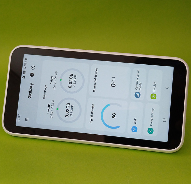 مودم جیبی سامسونگ مدل GALAXY SCR01 با پشتیبانی از 5G